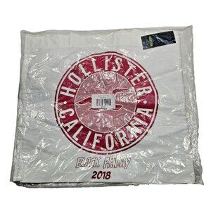 Hollister 2018 Black Friday Reusable Tote Shopping Bag 16x15" NWT Gift Exclusive